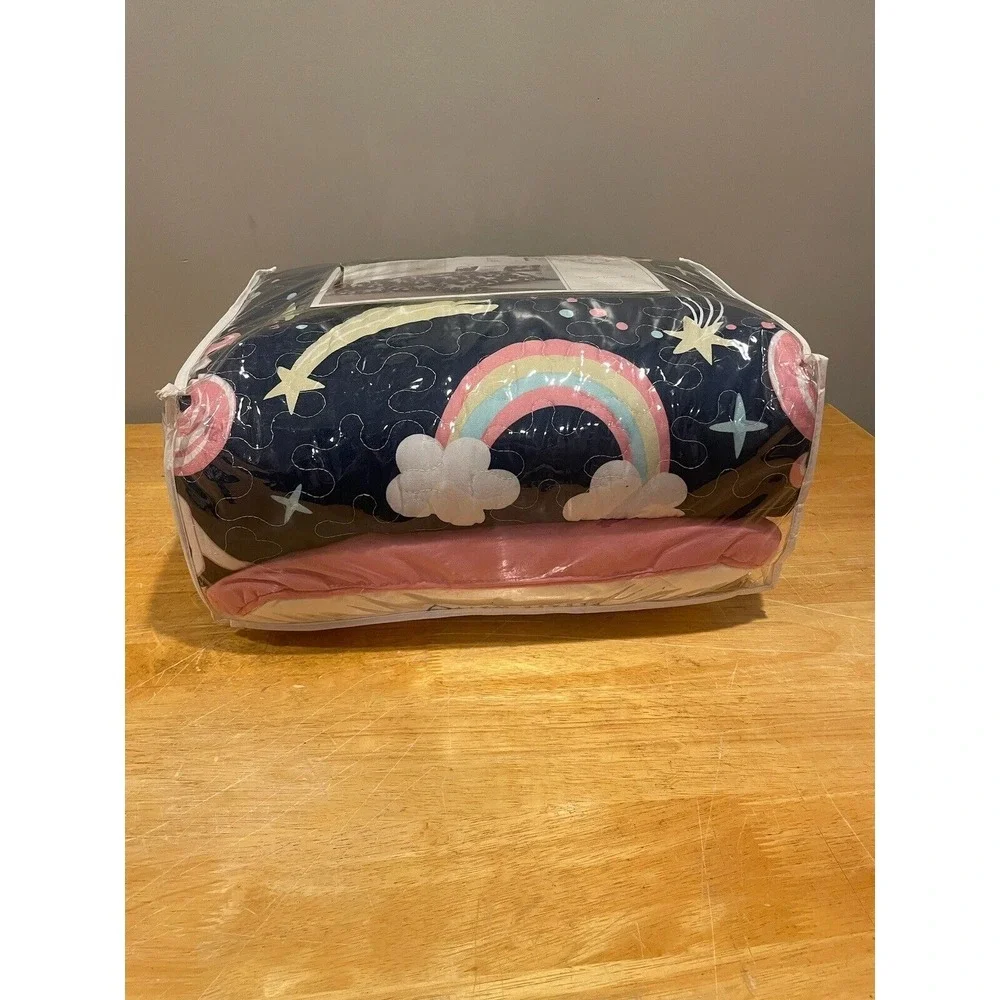 NEW Little Chic Purple Unicorn Dreamer 3 Piece Twin/Twin XL‎ Quilt Set